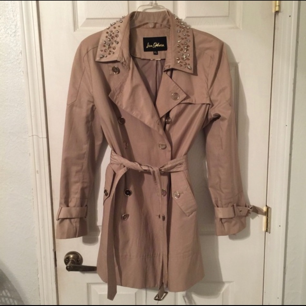 Amazing Spiked, Studded && Sparkly Trench Coat - Picture 5 of 8